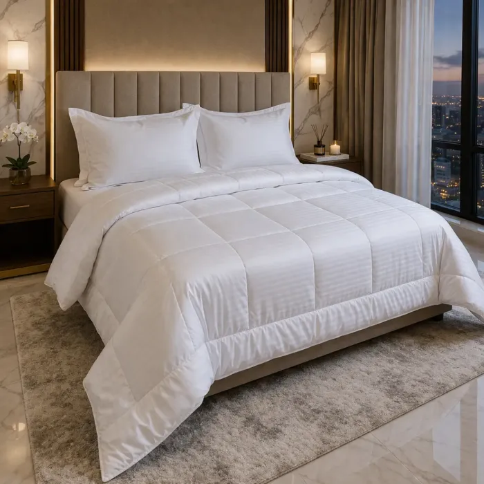 plumon hotelero blanco queen