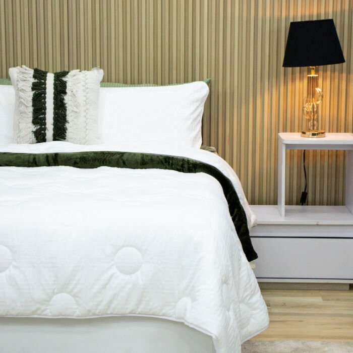 Tendido Isakar Nieve guata siliconada - Cama Doble