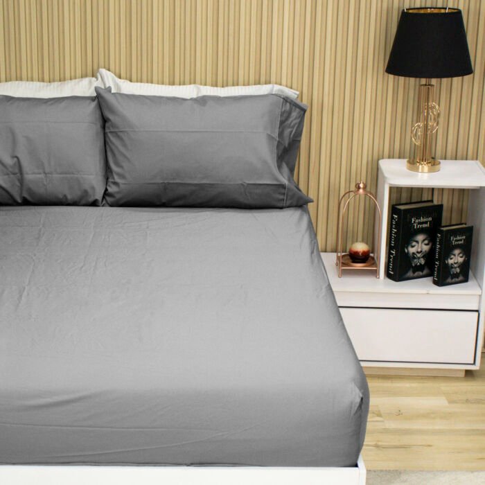 Set Sabana Ajustable + Fundas de Almohada 400 Hilos