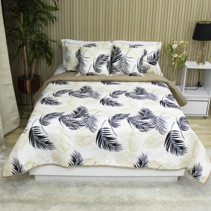 sobrecama deko camel palm doble