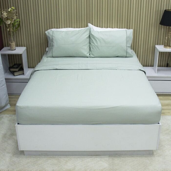 Juego de Sabanas Esencial Fresh Breeze Unicolor 144 hilos 6