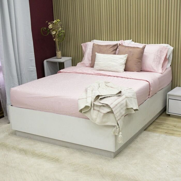 Juego de Sábanas Sky Deluxe Brisa Rosa - Jacquard 250 hilos