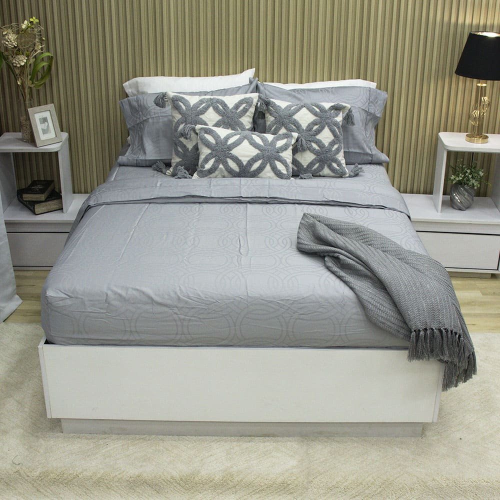 Juego de Sábanas Sky Deluxe Bruma Gris – Jacquard 144 hilos 2 Juego de Sabanas Sky Deluxe Bruma Gris – Jacquard 144 hilos 2