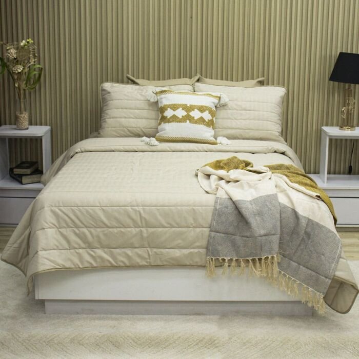 Tendido Milan Sand guata siliconada 120 gramos Cama Doble 1