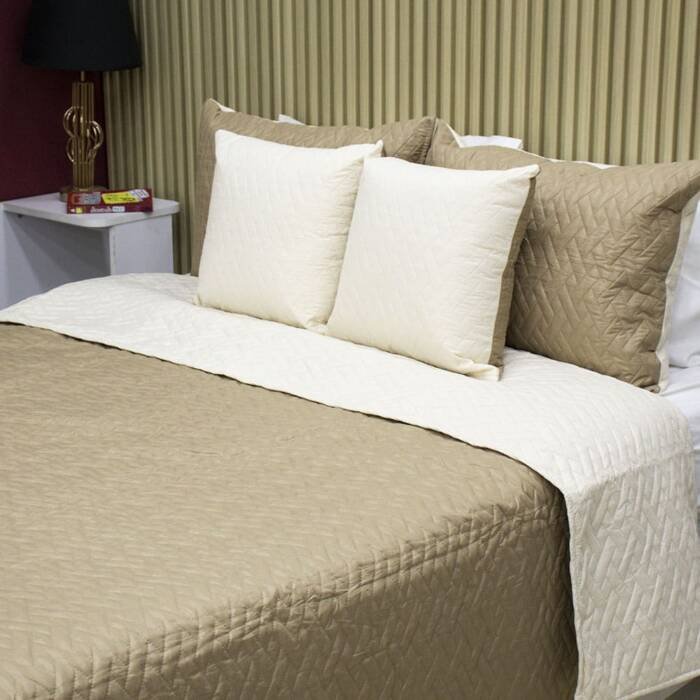 Sobrecama Deko Champagne Luxury 2