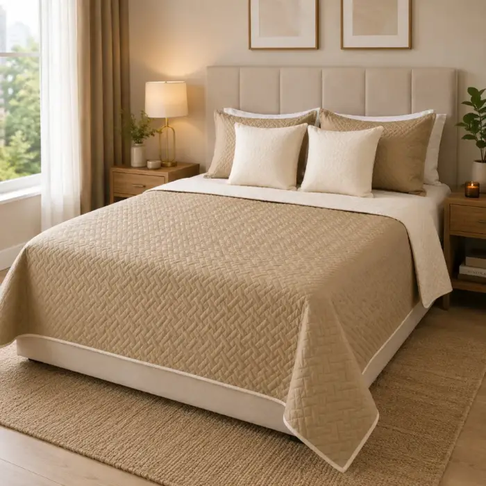 sobrecama deko champagne luxury