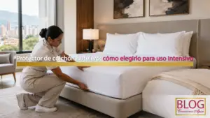 protector de colchon hotelero antifluido cama queen