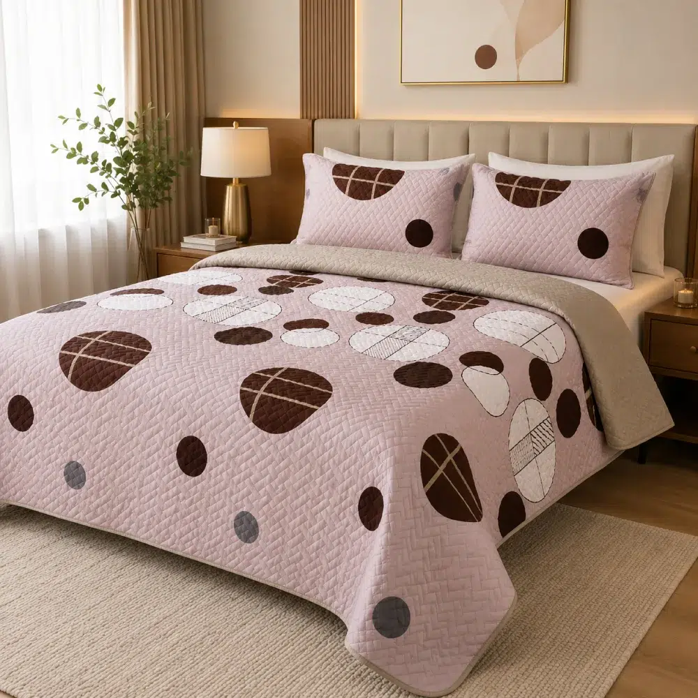 sobrecama-rose-nordic-con-fundas-almohada sobrecama rose nordic con fundas almohada